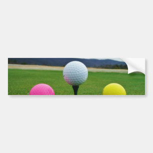 Adesivo Para Carro Bolas de golfe coloridas, T da montanha