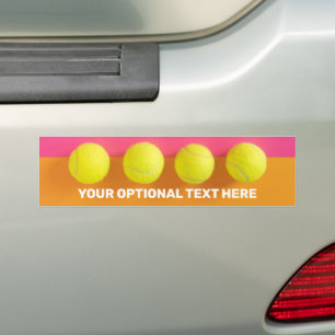 Adesivo Para Carro Bolas de Tênis de Texto Personalizadas