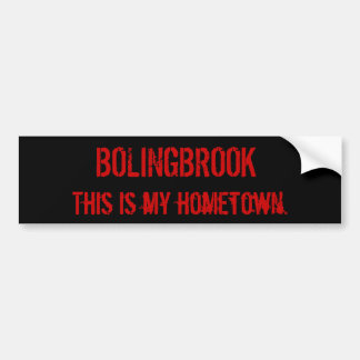 Adesivo Para Carro BOLINGBROOK, este é minha cidade nataa