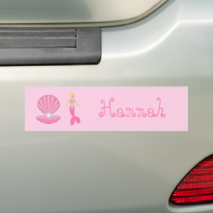 Adesivo Para Carro Bonito fantasia rosa Sereia