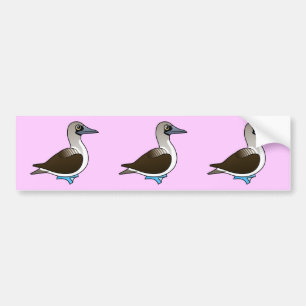 Adesivo Para Carro Booby Azul-footed de Birdorable