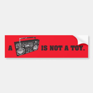 Adesivo Para Carro Boombox não é um brinquedo