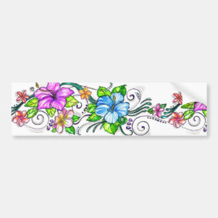 Adesivo Para Carro Borboleta Floral