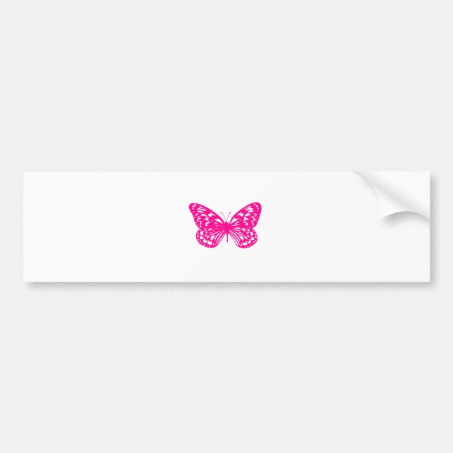Adesivo Para Carro Borboleta Rosa (Frente)