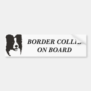 Adesivo Para Carro Border collie a bordo