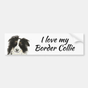 Adesivo Para Carro Border Collie Dog Ama minha citação