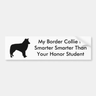 Adesivo Para Carro Border collie esperto