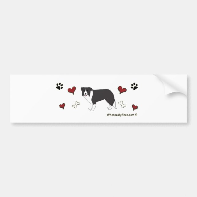 Adesivo Para Carro BorderCollie (Frente)