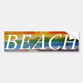 Adesivo Para Carro Borracha-adesivos do para-choques, BEACH