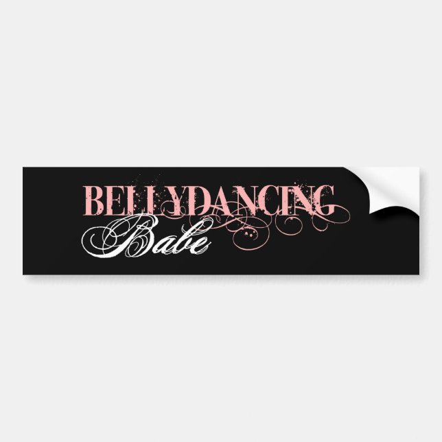 Adesivo Para Carro Borracho da dança de barriga (Frente)