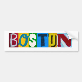 Adesivo Para Carro Boston rotula o autocolante no vidro traseiro