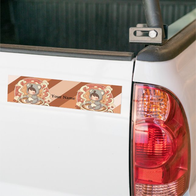 Adesivo Para Carro  Botanical Nature Lover Chibi Koala Sticker (No caminhão)