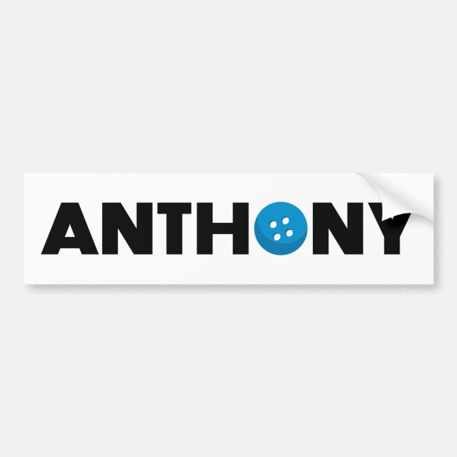 Adesivo Para Carro Botão Anthony (Frente)