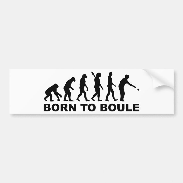 Adesivo Para Carro Boule Petanque da evolução (Frente)