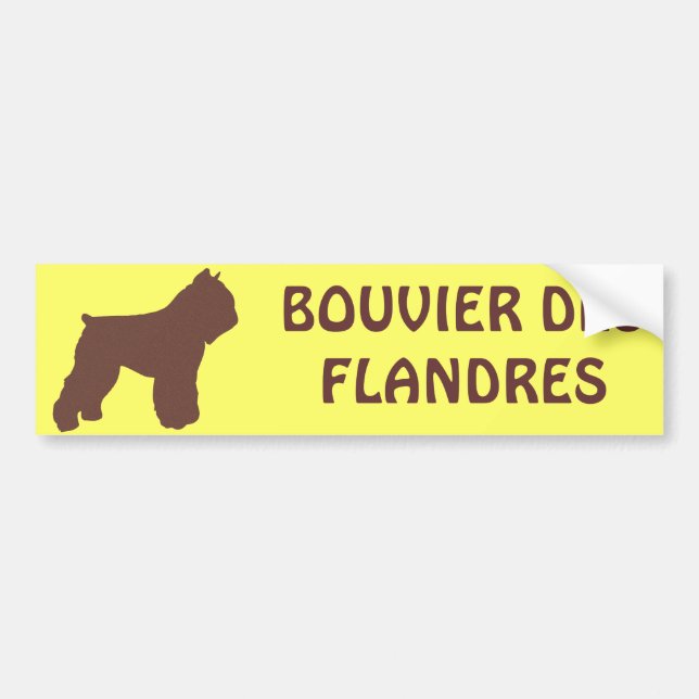 Adesivo Para Carro Bouvier des Flandres (Frente)