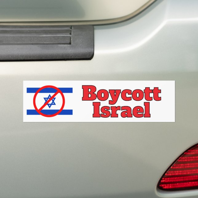 Adesivo Para Carro Boycott Israel (No carro)