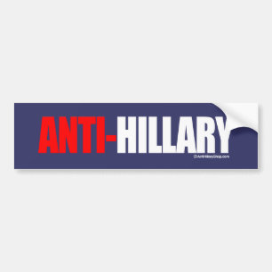 Adesivo Para Carro Branco CORAJOSO de ANTI-HILLARY - Anti-Hillary - -