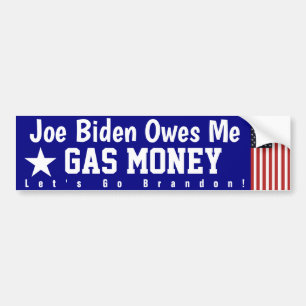Adesivo Para Carro Brandon Owes Me Gas Money   Bumper Sticker