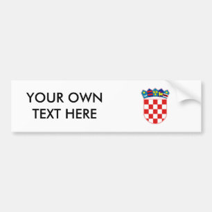 Adesivo Para Carro Brasão de Croatia