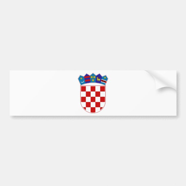 Adesivo Para Carro Brasão de Croatia (Frente)