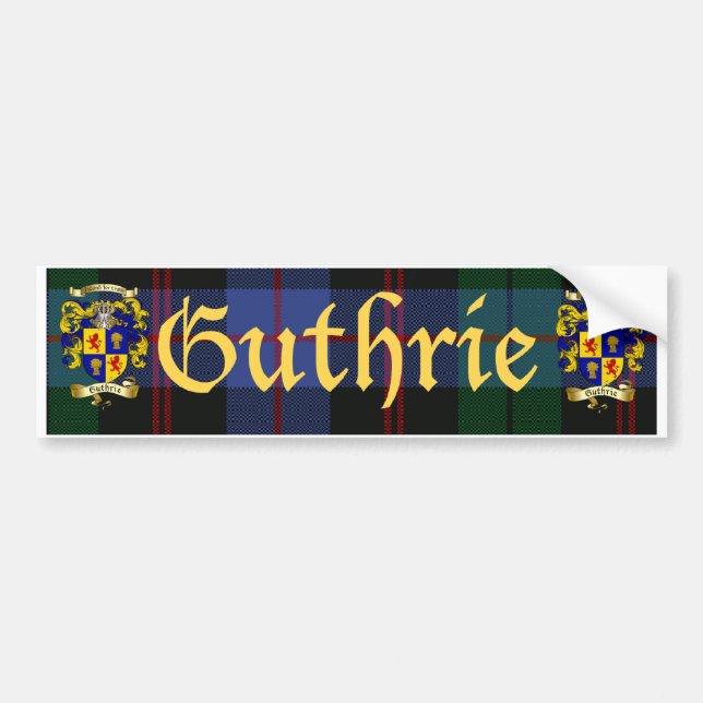 Adesivo Para Carro Brasão de Guthrie (Frente)