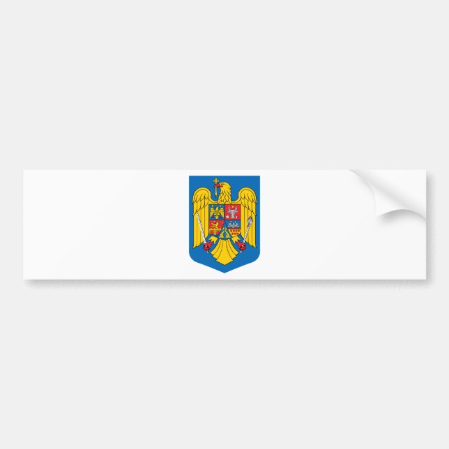 Adesivo Para Carro Brasão de Romania (Frente)