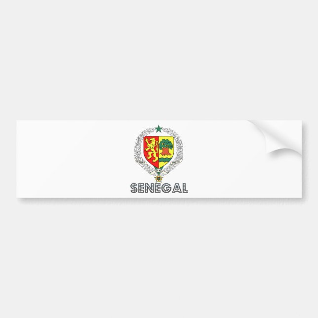 Adesivo Para Carro Brasão de Senegal (Frente)
