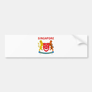 Adesivo Para Carro Brasão de SINGAPORE