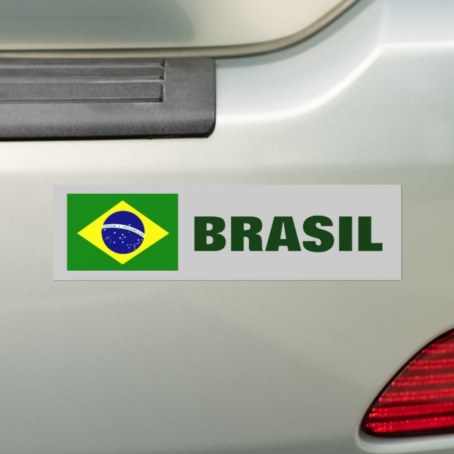 ADESIVO PARA CARRO BRASIL - BANDEIRA BRASIL (No carro)