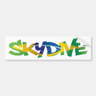 ADESIVO PARA CARRO BRASIL DE SKYDIVE DE BUMPER STICKER