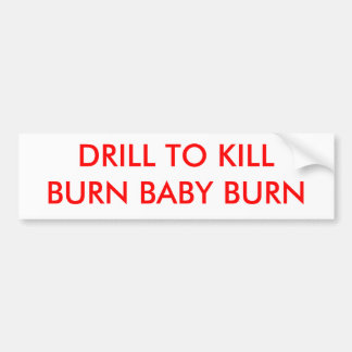 Adesivo Para Carro BROCA à QUEIMADURA do BEBÊ de KILLBURN -