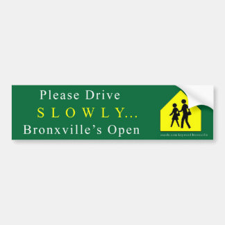 Adesivo Para Carro Bronxville "lentamente" autocolante no vidro