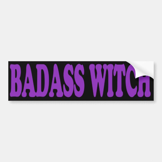 Adesivo Para Carro Bruxa de Badass (Frente)