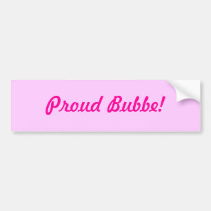 Adesivo Para Carro Bubbe orgulhoso!