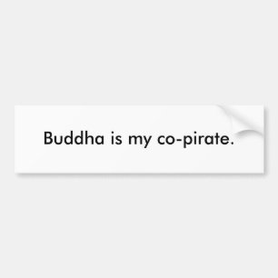 Adesivo Para Carro Buddha é meu co-pirate.