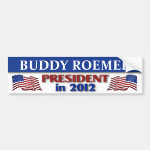 Adesivo Para Carro Buddy Roemer para Presidente em 2012