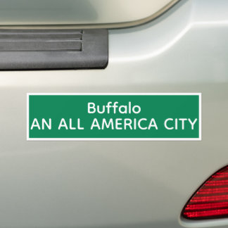 Adesivo Para Carro Búfalo UMA CIDADE TODA AMERICANA