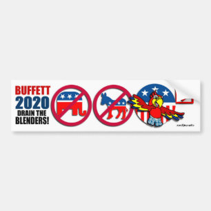 Adesivo Para Carro Buffett 2020 o partido do poder de PHin