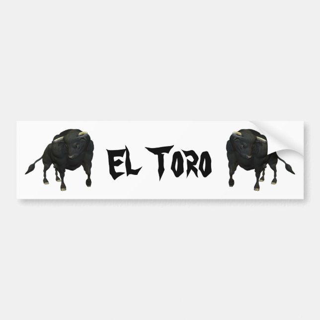 ADESIVO PARA CARRO BULL - REALISTA - EL TORO (Frente)