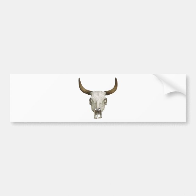 Adesivo Para Carro Bull Skull (Frente)