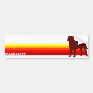 Adesivo Para Carro Bullmastiff com autocolante no vidro traseiro das