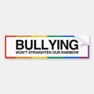 Adesivo Para Carro BULLYING NÃO VAI ENDIREITAR NOSSA ARCO-ÍRIS -.png