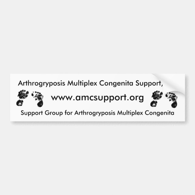 Adesivo Para Carro Bumbersticker de AMCSI Arthrogryposis (Frente)