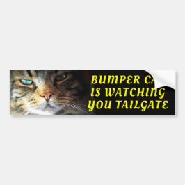 Adesivo Para Carro Bumper Cat está observando TAILGATE Fonte Oleo