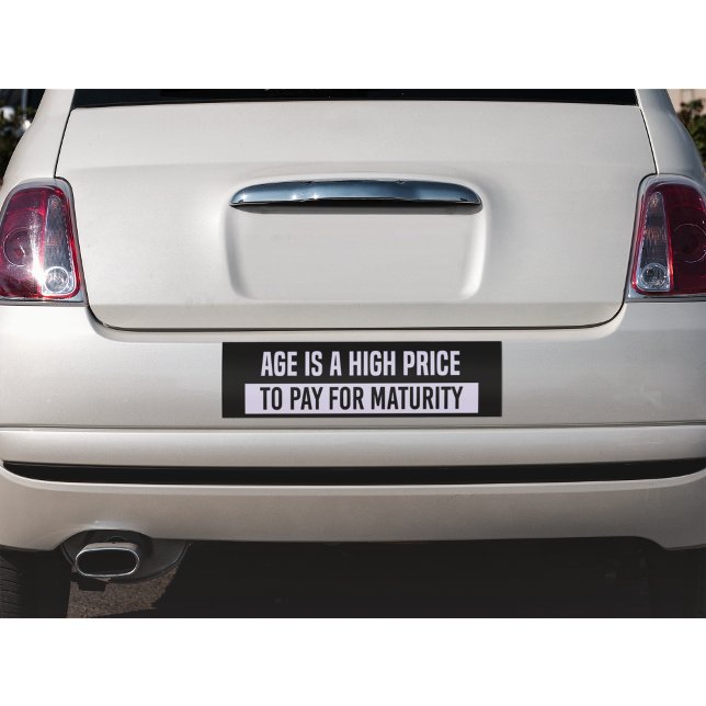 Adesivo Para Carro Bumper de Maturidade Engraçado (Criador carregado)