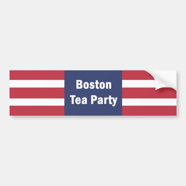 Adesivo Para Carro Bumper do Tea Party de Boston (Frente)