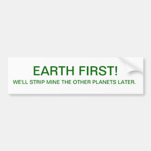ADESIVO PARA CARRO BUMPER-EARTH PRIMEIRAMENTE