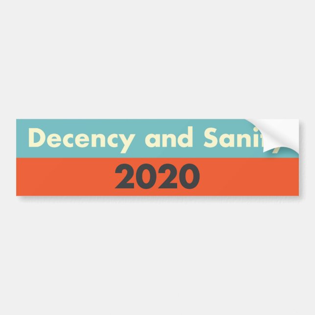 Adesivo Para Carro Bumper Sticker 2020 (Frente)