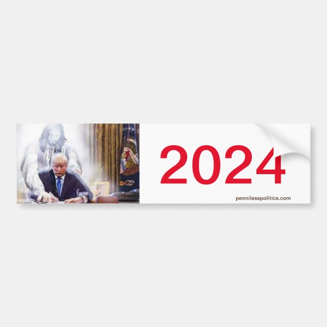 Adesivo Para Carro Bumper Sticker 2024 (Frente)