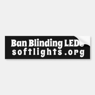Adesivo Para Carro Bumper Sticker, Ban Blinking Lights